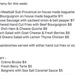 Our menu for this week.  See you soon!