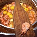 Shrimp boil for The Clever Factory office today. Thanks for having us! #thecleverfactory #shrimpboil...