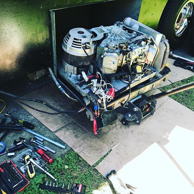 The real side of owning a food truck business! I have become a Master Onan Cummins Tech. Lol. #skills #foodtruck #gettinit #getdirty #nonstop #cantstopwontstop #foodforlife #foodforthought
