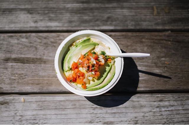 We're @califarmiatruck dreamin' this morning about a SoCal grits bowl. They're set up this morning at @franklinfarmersmkt until 1!